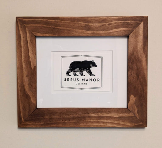 Stained Pine Picture Frame - Early American